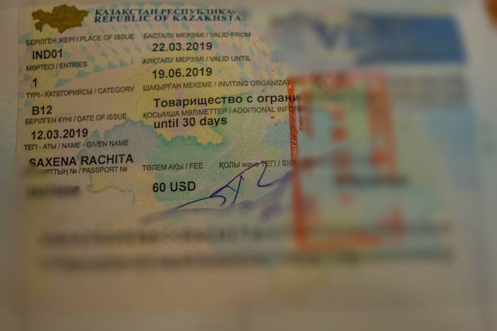 tourist visa for kazakhstan from india