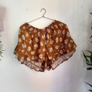 Orange Tropical shorts - Indonesian Local Market (Size M)