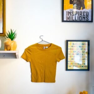 Bold & Bright - H&M Mustard Bodycon Top (Size XXS)