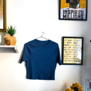 Sporty Cool - Nike Men’s Blue Crop top (Size M)