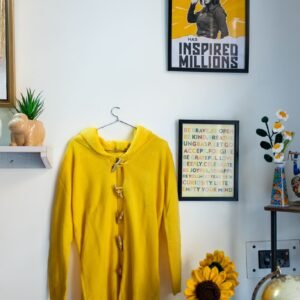 Yellow top with hoodie (Size S)