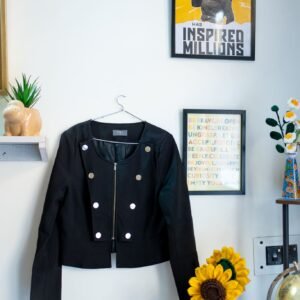 Designer Black jacket (Size S)