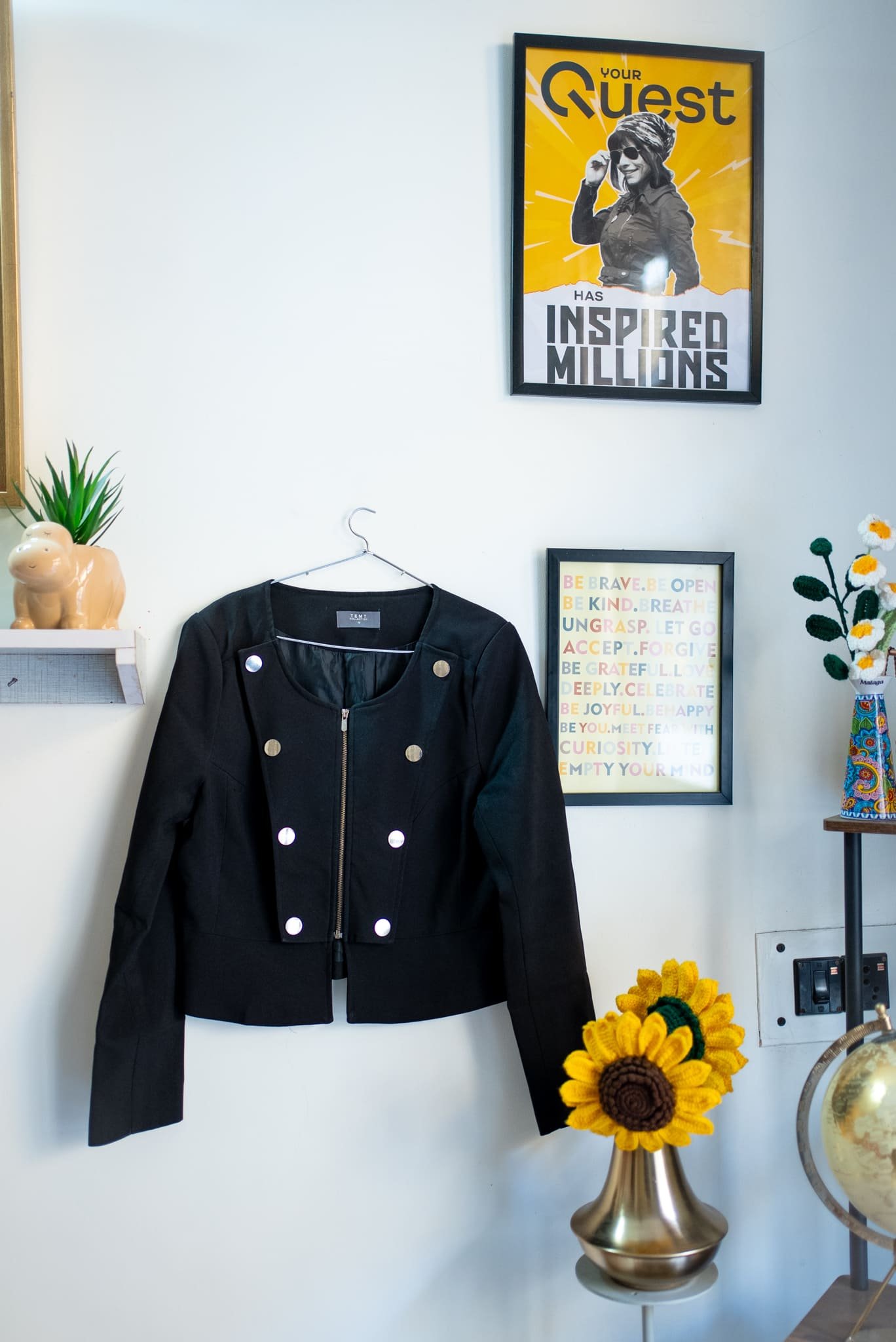 Designer Black jacket (Size S)